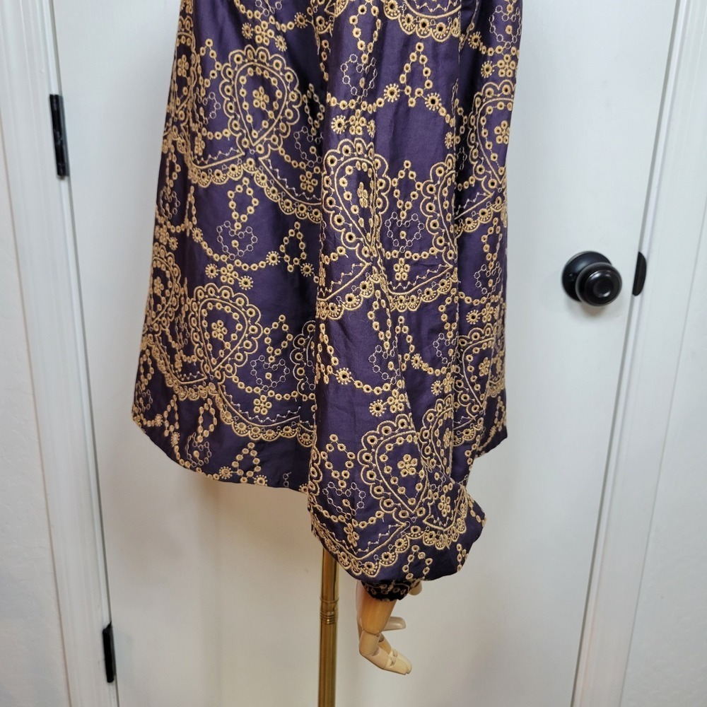 Johnny Was Elora Eyelet Blouse 100% Cotton Size Small - Picture 9 of 15